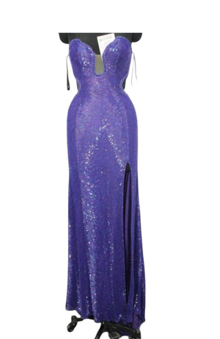 Aleta - Women's Sweetheart With Slit Prom Dress