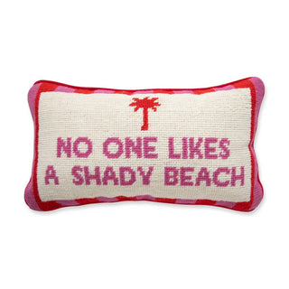 Furbish Studio - Shady Beach Needlepoint Pillow