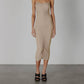 Enza Costa - Stretch Silk Knit Ruched Strappy Dress
