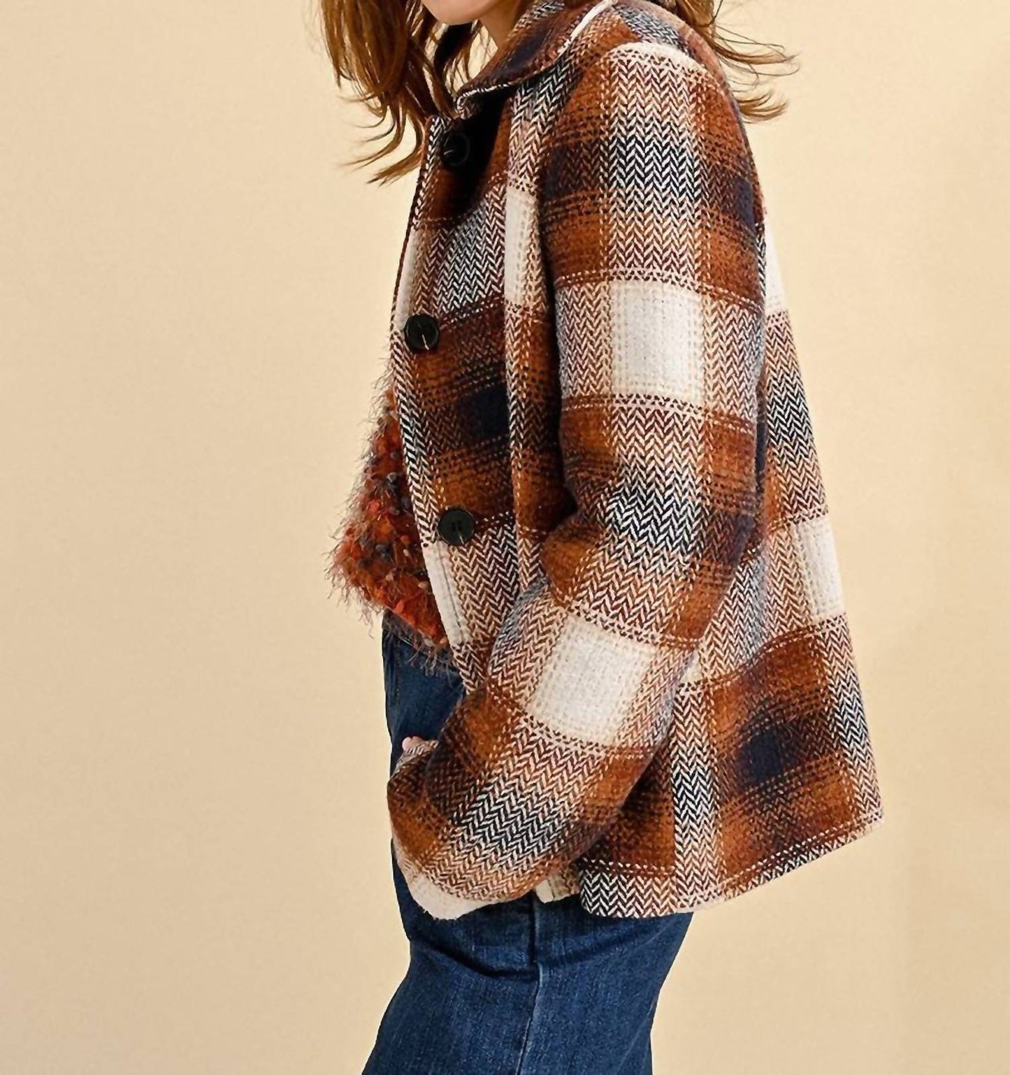 Molly Bracken - Short Checked Coat