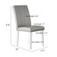 Upholstered Dining Chair With High Back Design (Set of 2)