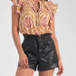 Elan - Ruffle Sleeve Tie Front Blouse