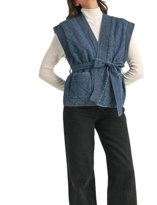 &Merci - Quilted Denim Vest