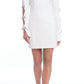 Badgley Mischka - Women's Beverly Long Sleeve Mock Neck Mini Dress