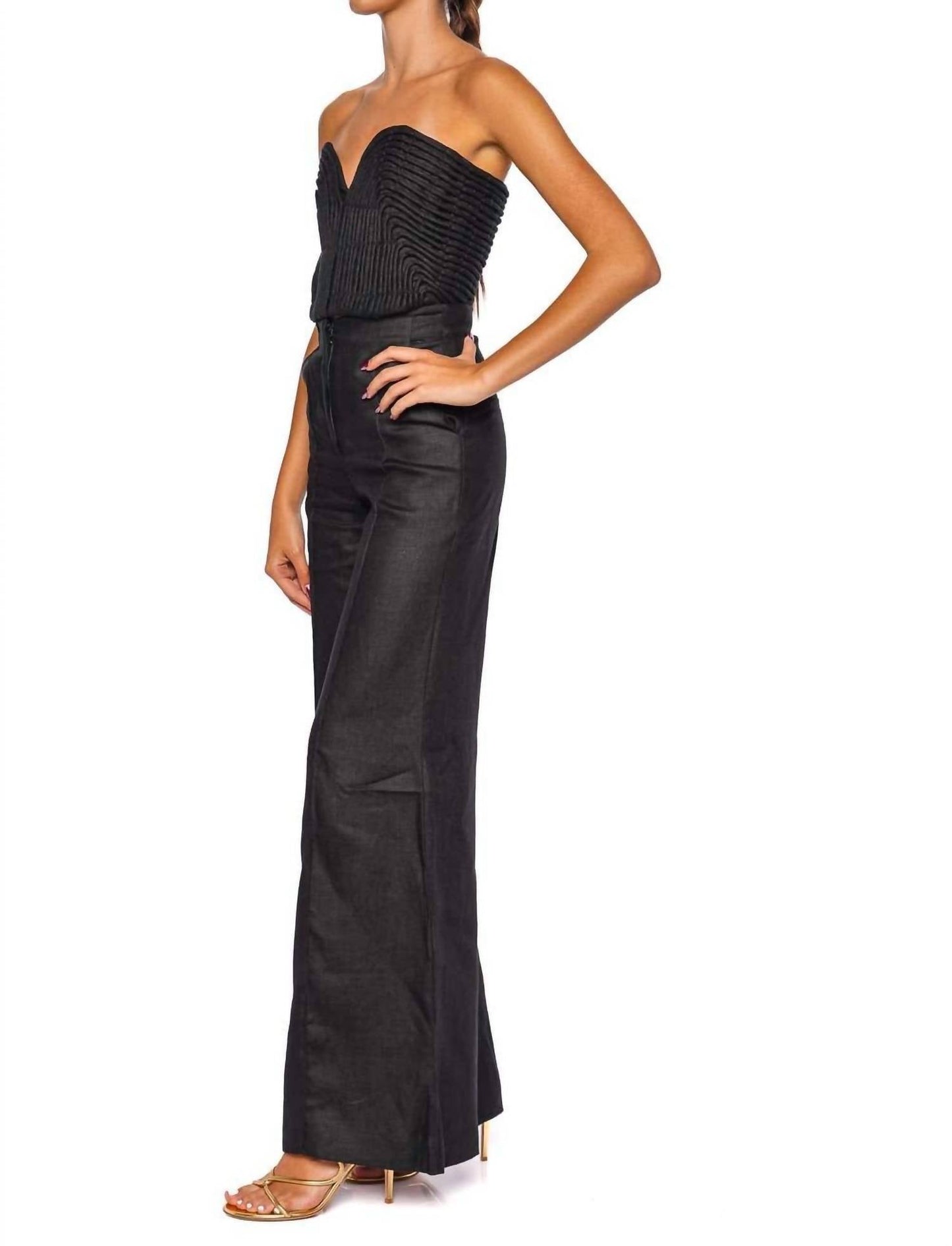 Andres Otalora - Templo Embroidered Corset Top