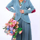 Aratta - Alaia Striped Denim Blazer