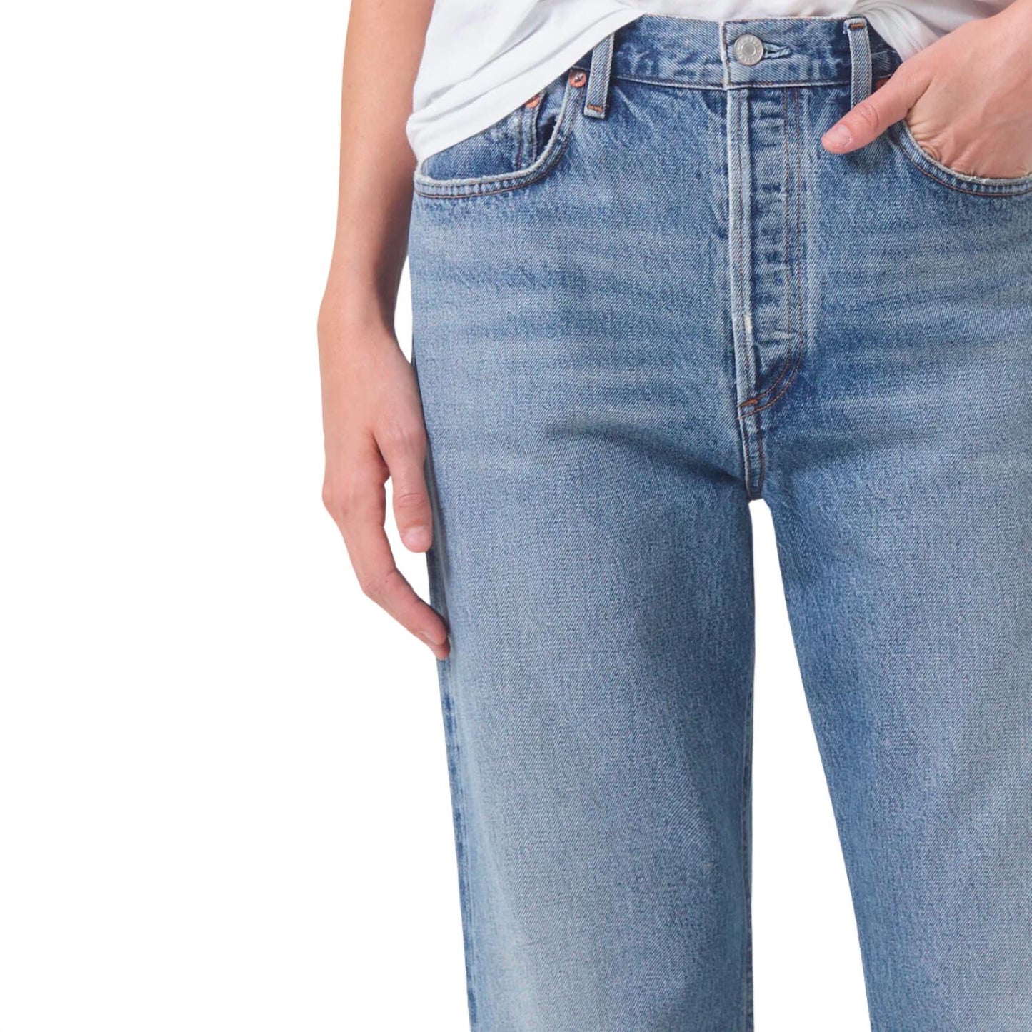 Agolde - Fran Low Slung Easy Straight Jean
