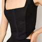 Good American - Poplin Bustier Corset Crop Top