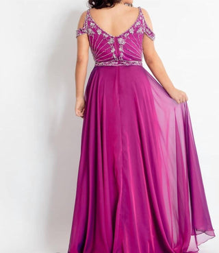 Rachel Allan - Beaded Chiffon Prom Dress