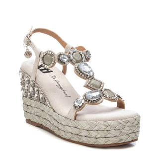 Xti - Women's Gemstone Embellished Wedge Sandals
