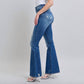 Judy Blue - High Waist Contrast Wash Destroy Flare Jeans