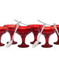 Godinger Dublin Tasting And Drinking Set Red 12 Piece