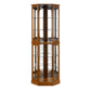 6 Shelf Corner Curio Display Cabinet With Lights, Mirrors And Adjustable Shelves