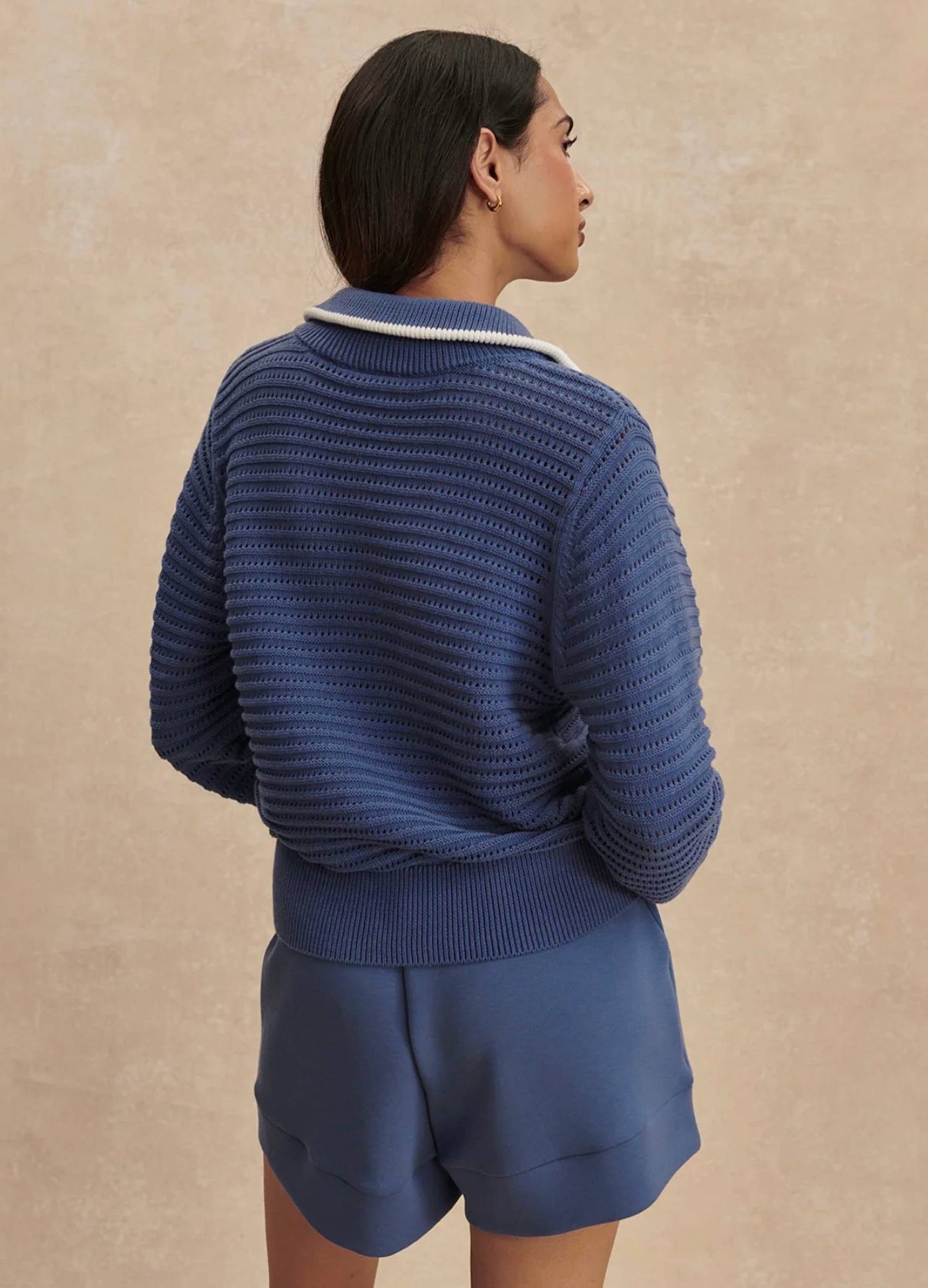 Varley - Morwenna Half Zip Knit Sweatshirt