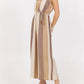 Vintage Havana - Stripe Metallic Jumpsuit