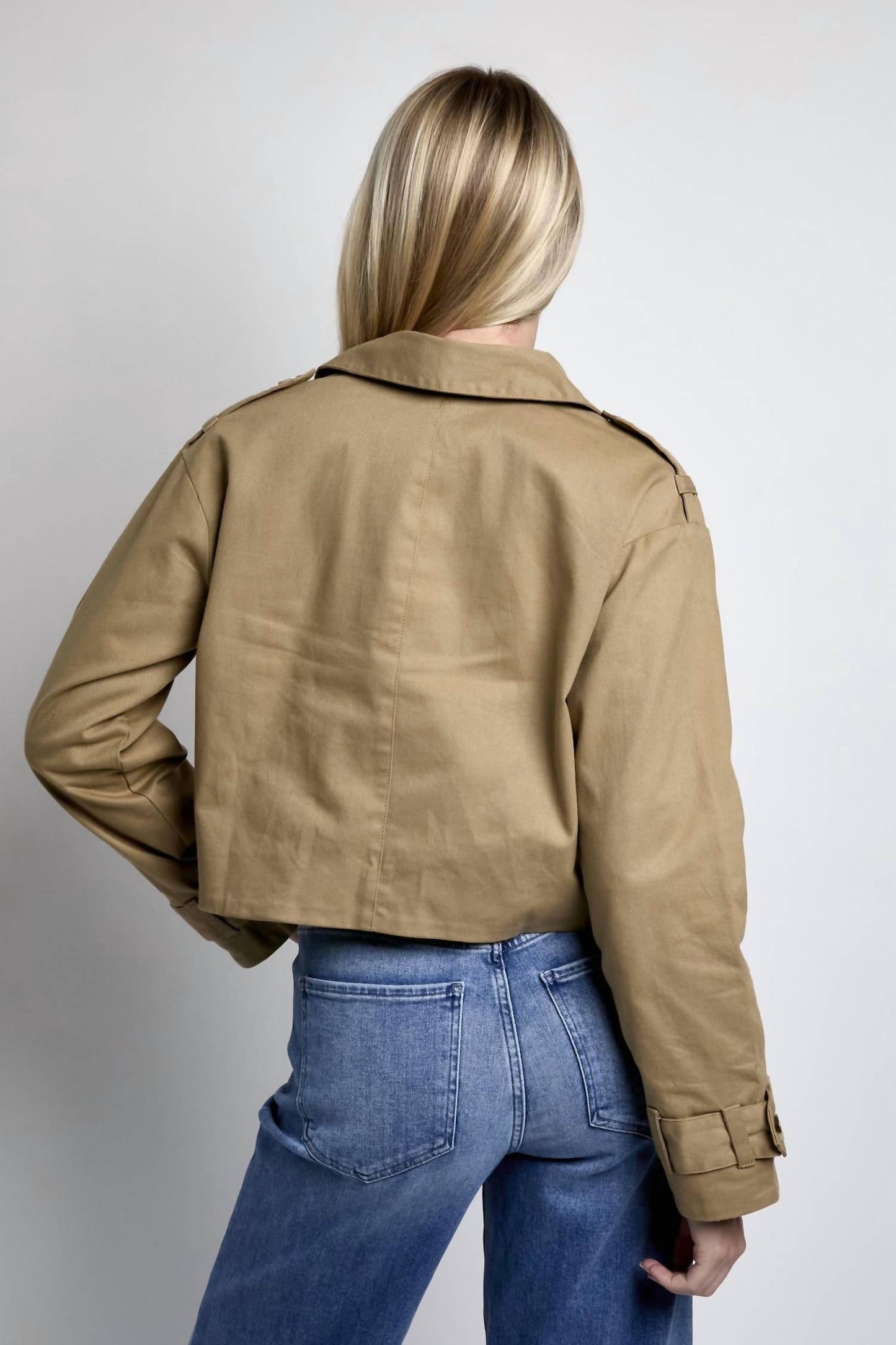 Cami Nyc - Evans Cropped Trench Coat Jacket