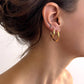 Astor & Orion - Women's Crescent Large Hoops Earrings