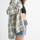 Aemi + Co - Laura Plaid Washed Flannel Button Up Shirt