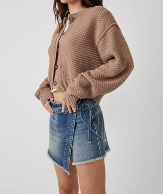 Free People - Lila Button Front Long Sleeve Cardigan