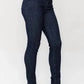 Judy Blue - High Waist Tummy Control Raw Hem Skinny Denim Jeans
