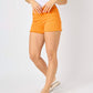 Judy Blue - Mid Rise Fray Hem Shorts