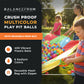 BalanceFrom Fitness 2.3 In Crush Proof Play Pit Balls w/ Storage Bag, Multicolor