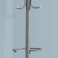 Freestanding Coat Rack with 6 Hooks and Hanging Bar