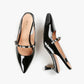 All Black - Women's Tiffany Princess Sling Back Heel