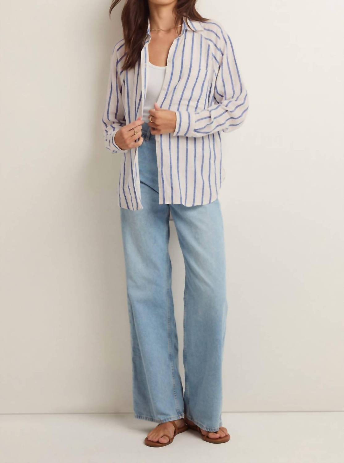 Z Supply - Perfect Linen Striped Top