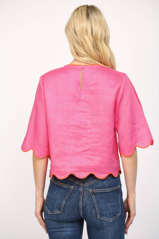 Fate By Lfd - Scallop Edge Poppy Top