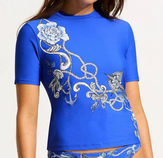 Seafolly - Ahoy Short Sleeve Rashvest