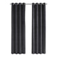 2 Pieces Set Room Darkening Curtain Panels with Grommet - Contemporary Style