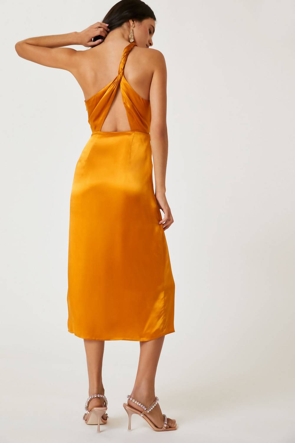 By Anthropologie - Silk One-shoulder Dress