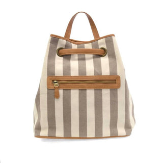 Joy Susan - Women's Awning Stripe Canvas Backpack