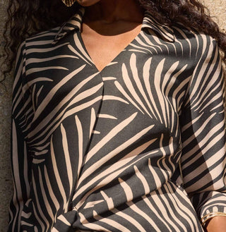 Joseph Ribkoff - Gauze Tropical Print Top