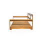 TOPMAX Patio Wooden Twin Size Porch Swing Daybed Frame
