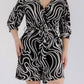 Karen T Design - Swirl Print Wrap Romper