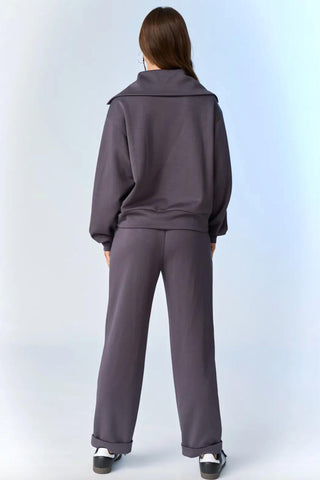 Papermoon - Half Zip Pullover And Pants Set
