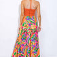 Flying Tomato - Sunset Getaway Crochet & Print Maxi Dress