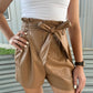 Dolce Cabo - Honey Vegan Leather Shorts