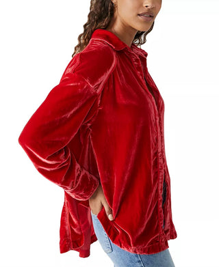 Free People - Marianne Velvet Blouse