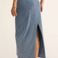Z Supply - Women's Gail Jersey Denim Midi Skirt - Plus