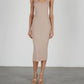 Enza Costa - SILK RIB TANK MIDI DRESS