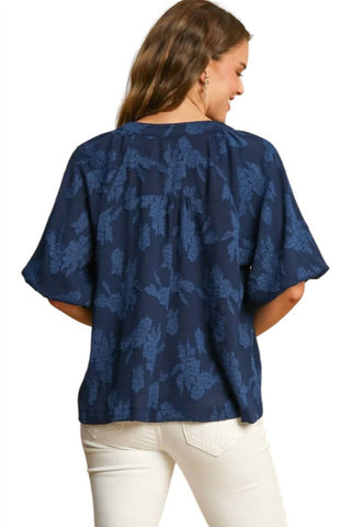 Umgee - Floral Burnout Top - Plus