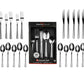 40 Piece Stainless Steel Silverware Set for 8