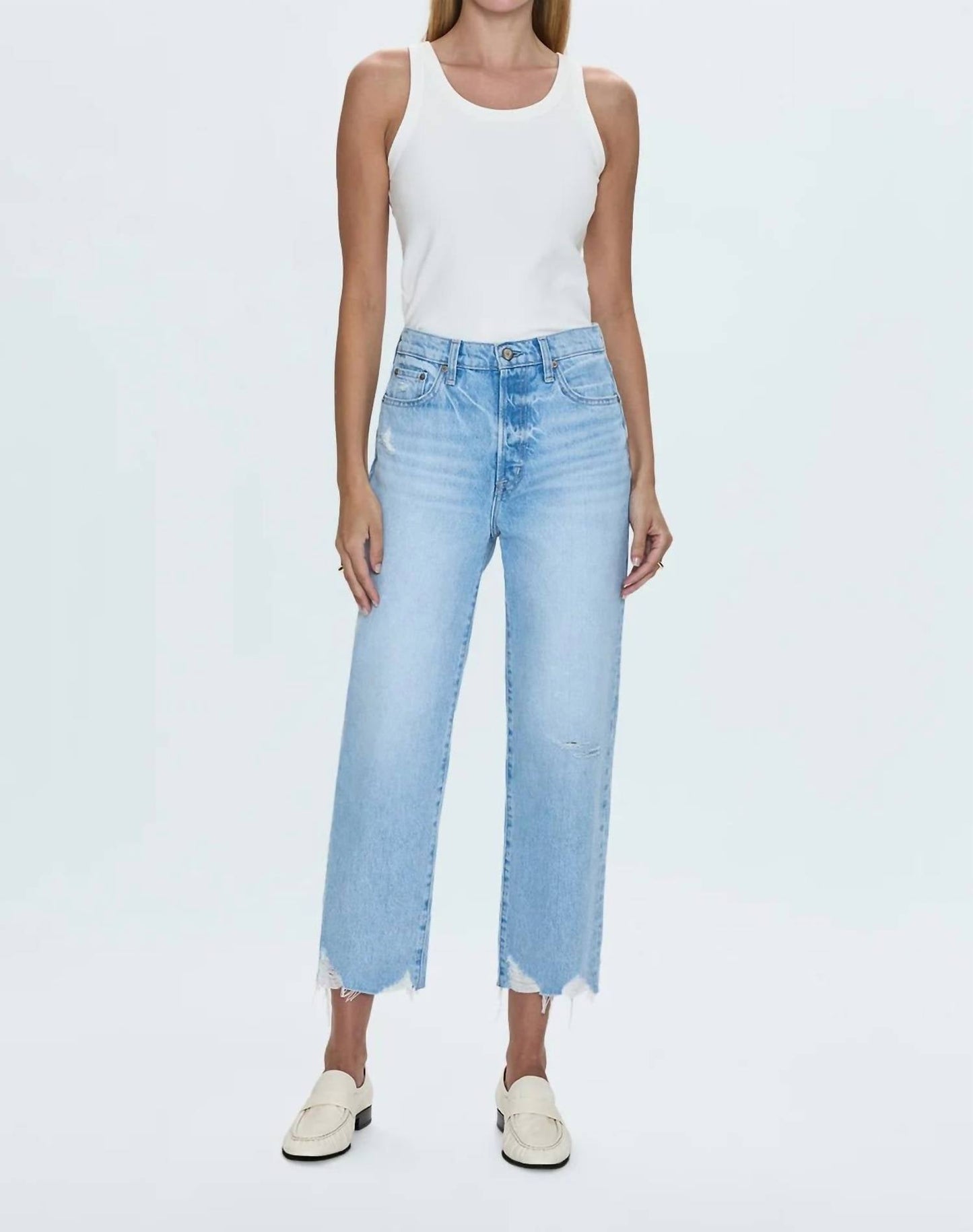 Pistola - Cassie Crop Super High Rise Straight Crop Jeans