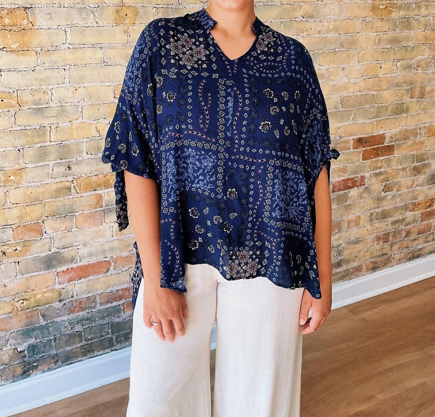 Reneec. - Boho Paisley Top - Plus