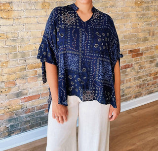 Reneec. - Boho Paisley Top - Plus