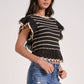 Elan - Crochet Frills Top