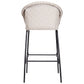 Ladd Outdoor Metal Wicker Barstool Set of 2 - Light Gray